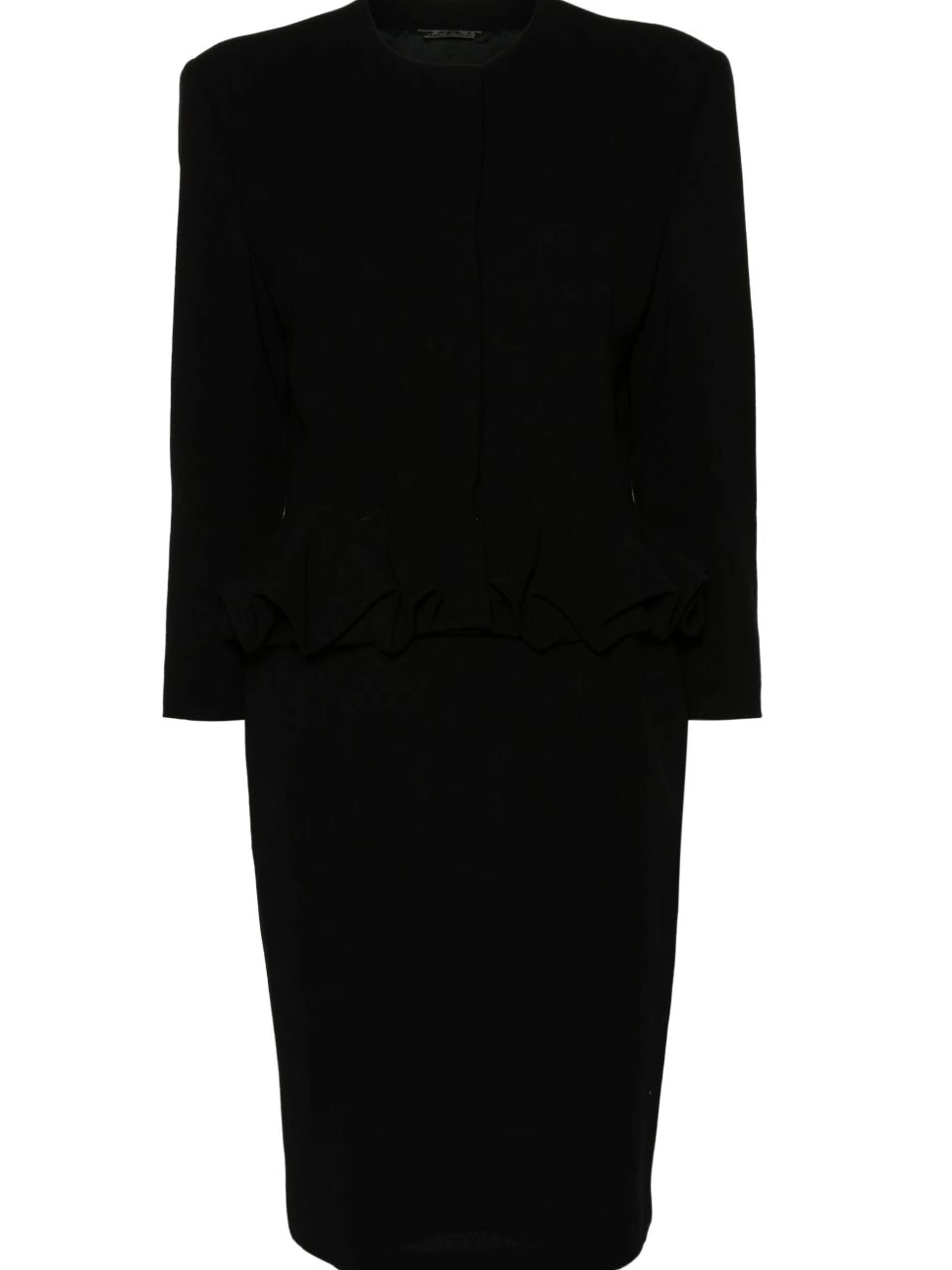 Affordable Versace ruffle-detail 1990s Women skirt suit 0717
